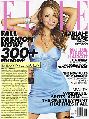 ELLE MAGAZINE - August 2008 - Mariah Carey